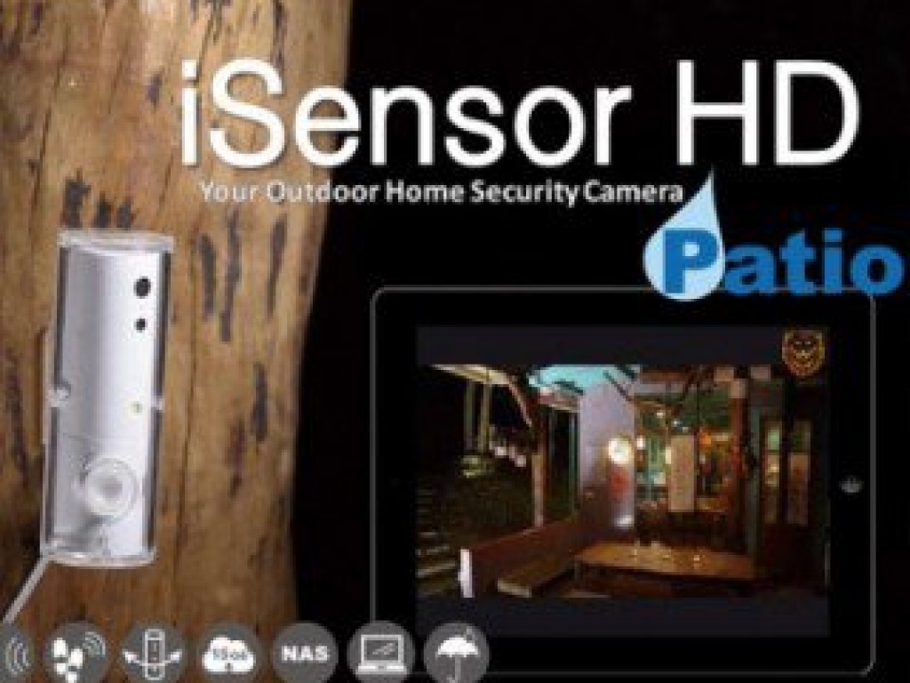iSensor Patio: 全球第一台迷你專業防雨智慧安控攝影機
